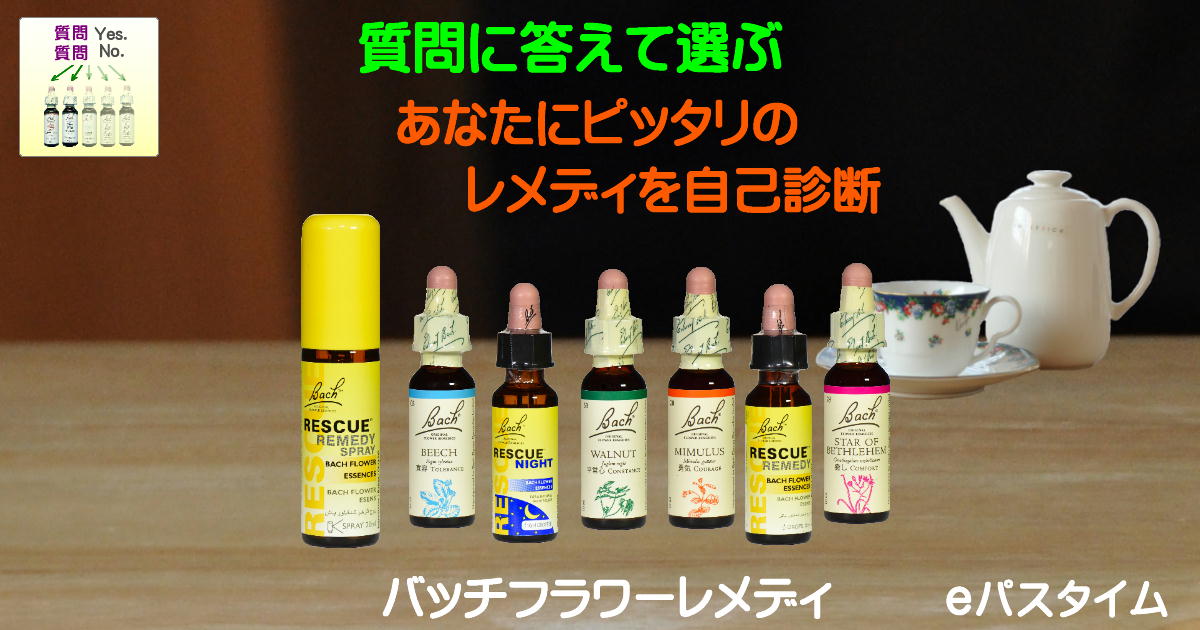 質問に答えて選ぶ あなたにピッタリのレメディ バッチフラワー自己診断 E Pass Thyme