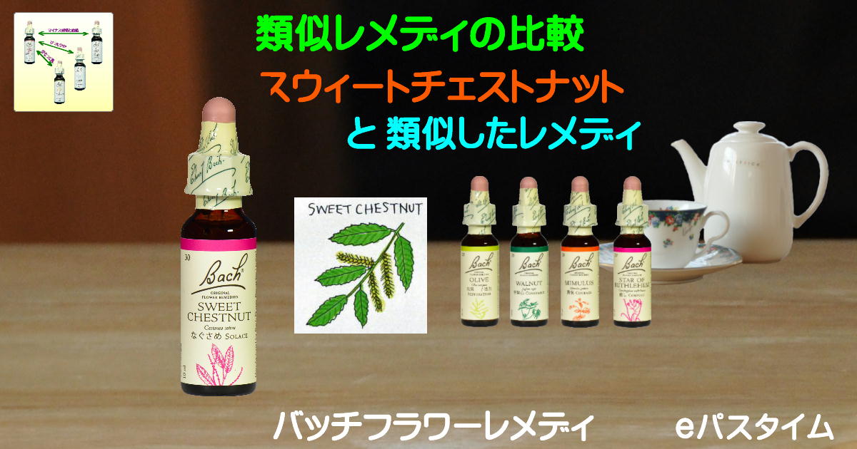 スウィートチェストナット」 と類似するバッチフラワーレメディ